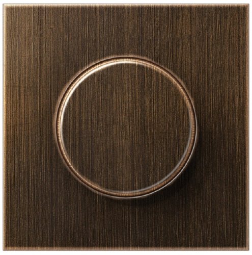 Лицевая панель Jung LS990 metal для светорегулятора поворотного античная латунь фото Лицевая панель Jung LS990 metal для светорегулятора поворотного античная латунь картинка